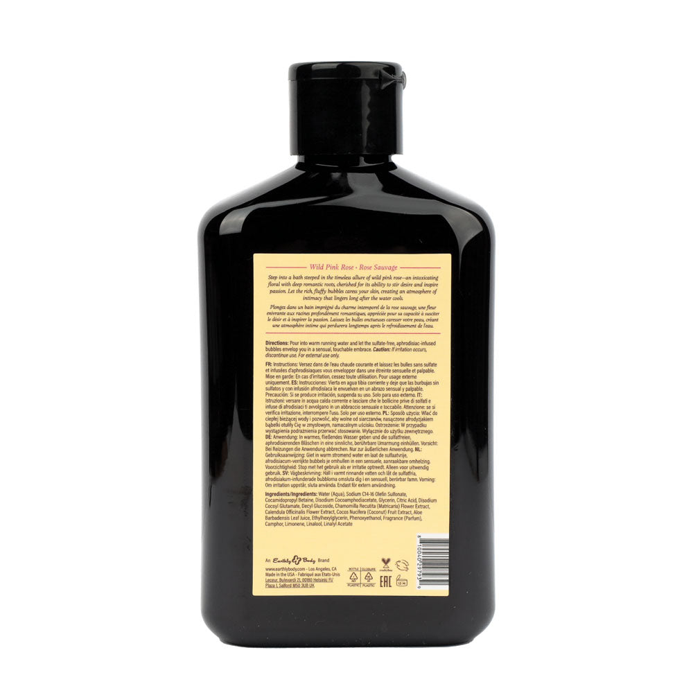 EB Hemp Seed Bubble Bath WILD PINK ROSE - 250 ml - Wild Pink Rose Scented Bubble Bath - 250 ml Bottle-HSBNBB832