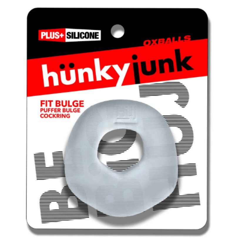 HUNKYJUNK FIT BULGE hung-style cockring CLEAR STEAM-HUJ-153-CST