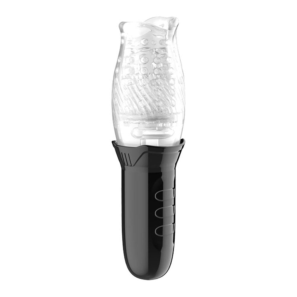 Adam & Eve Adams Gawk Gawk - Clear USB Rechargeable Rotating Masturbator