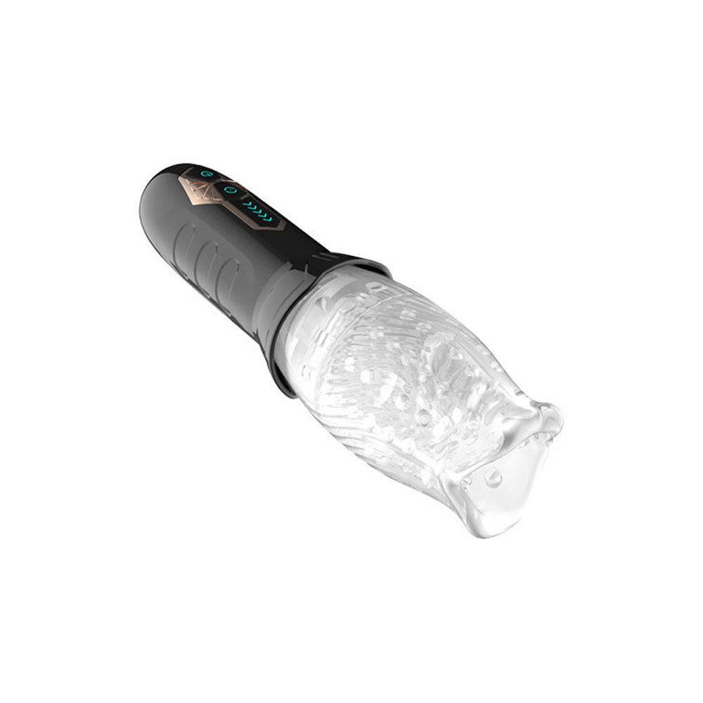 Adam & Eve Adams Gawk Gawk - Clear USB Rechargeable Rotating Masturbator