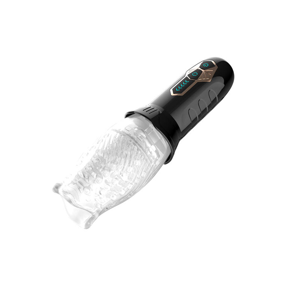 Adam & Eve Adams Gawk Gawk - Clear USB Rechargeable Rotating Masturbator