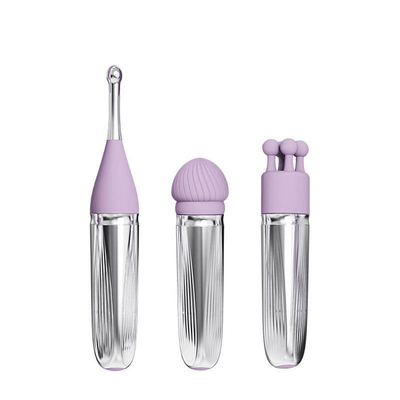 Adam & Eve SWEET DREAMS MASSAGER KIT - Lavender USB Rechargeable Point Stimulator with 8 Interc