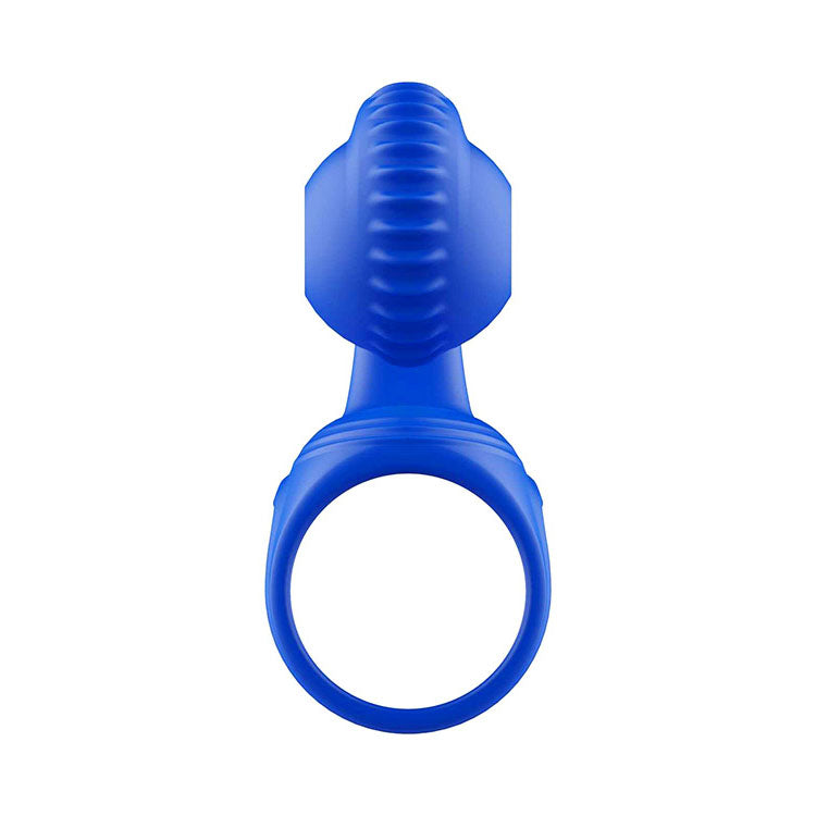 Adam & Eve ROCKIN & ROLLIN SNAIL - Blue USB Rechargeable Vibrating Couples Cage-J435 4000