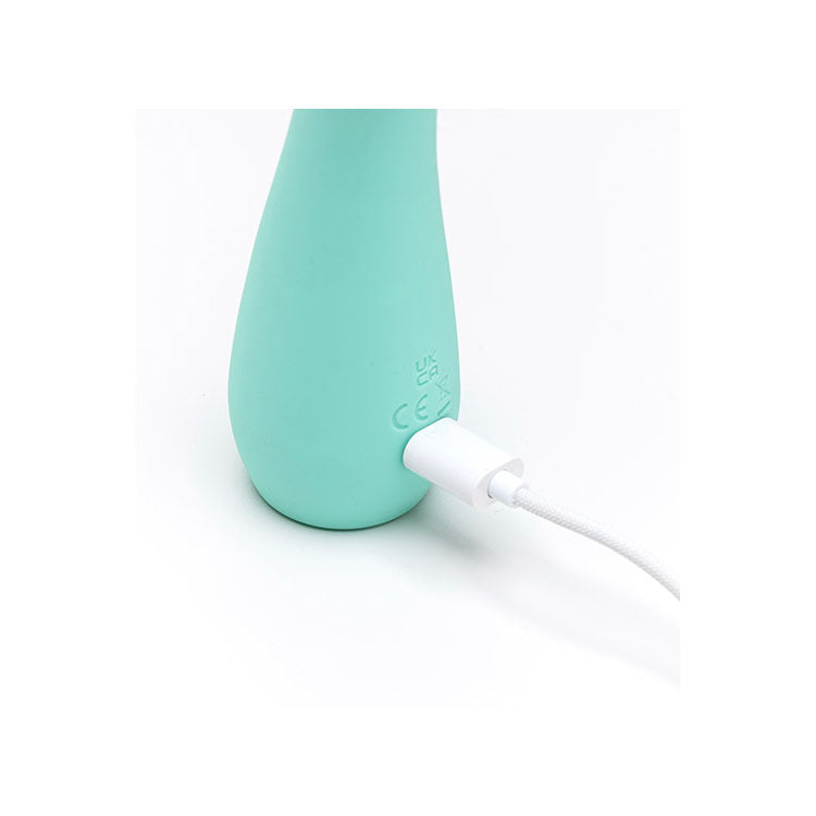 Adam & Eve GROOVY GLOW-UPS Flexie - Blue 19 cm USB Rechargeable G-Spot Vibrator - L181 4500