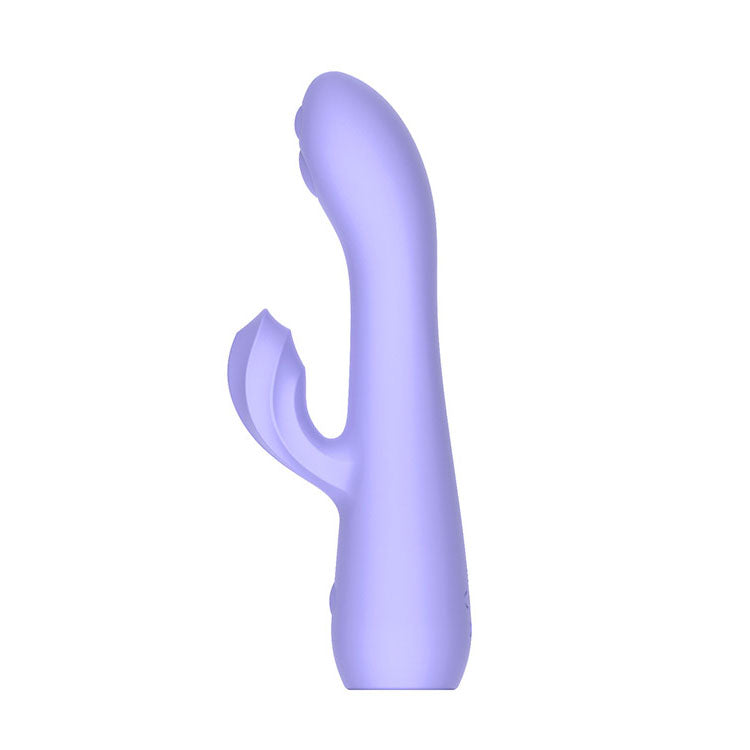 Adam & Eve GROOVY GLOW-UPS Wavie - Purple 16.5 cm USB Rechargeable Rabbit Vibrator - L183 2900