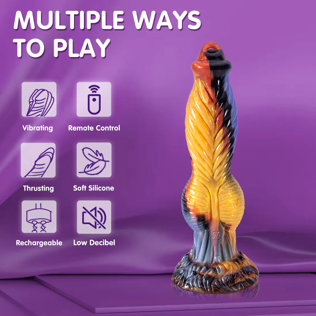 9.85" Big Monster Dildo w/ Remote Control