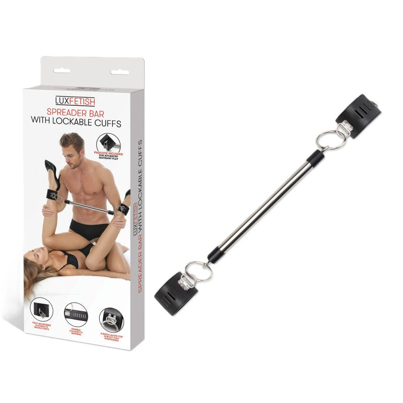 Lux Fetish Spreader Bar With Lockable Cuffs-LF1002