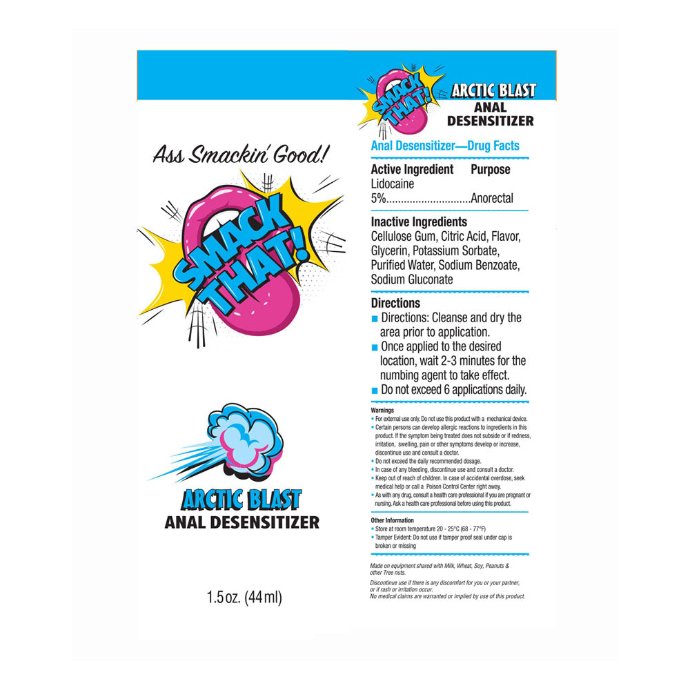 Smack That! Anal Desensitiser - Arctic Blast - Cooling Anal Desensitiser - 44 ml Tube-LGBT.430