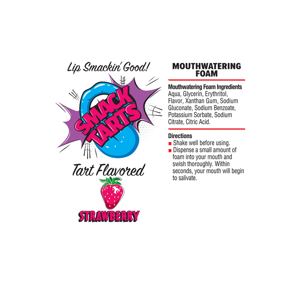 Smack Tarts Mouthwatering Foam - Strawberry - Sour Strawberry Flavoured - 80 ml Bottle - LGBT.474