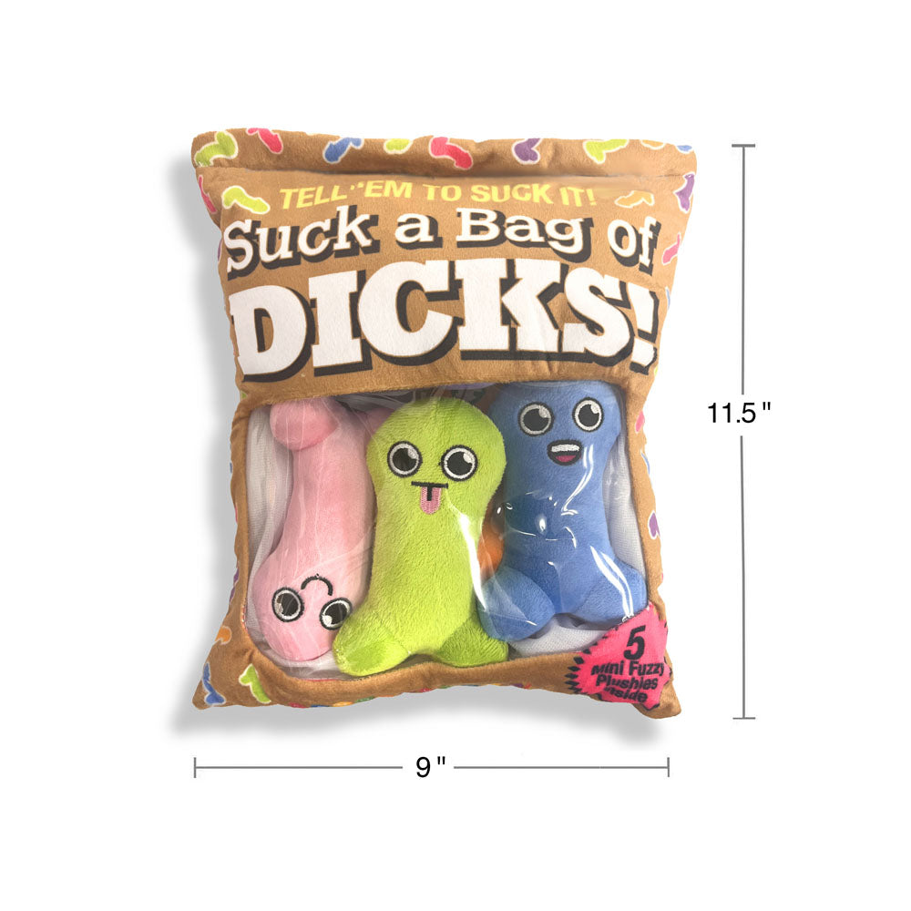 Suck a Bag of Dicks Plush Pillow - Hilarious Gift!