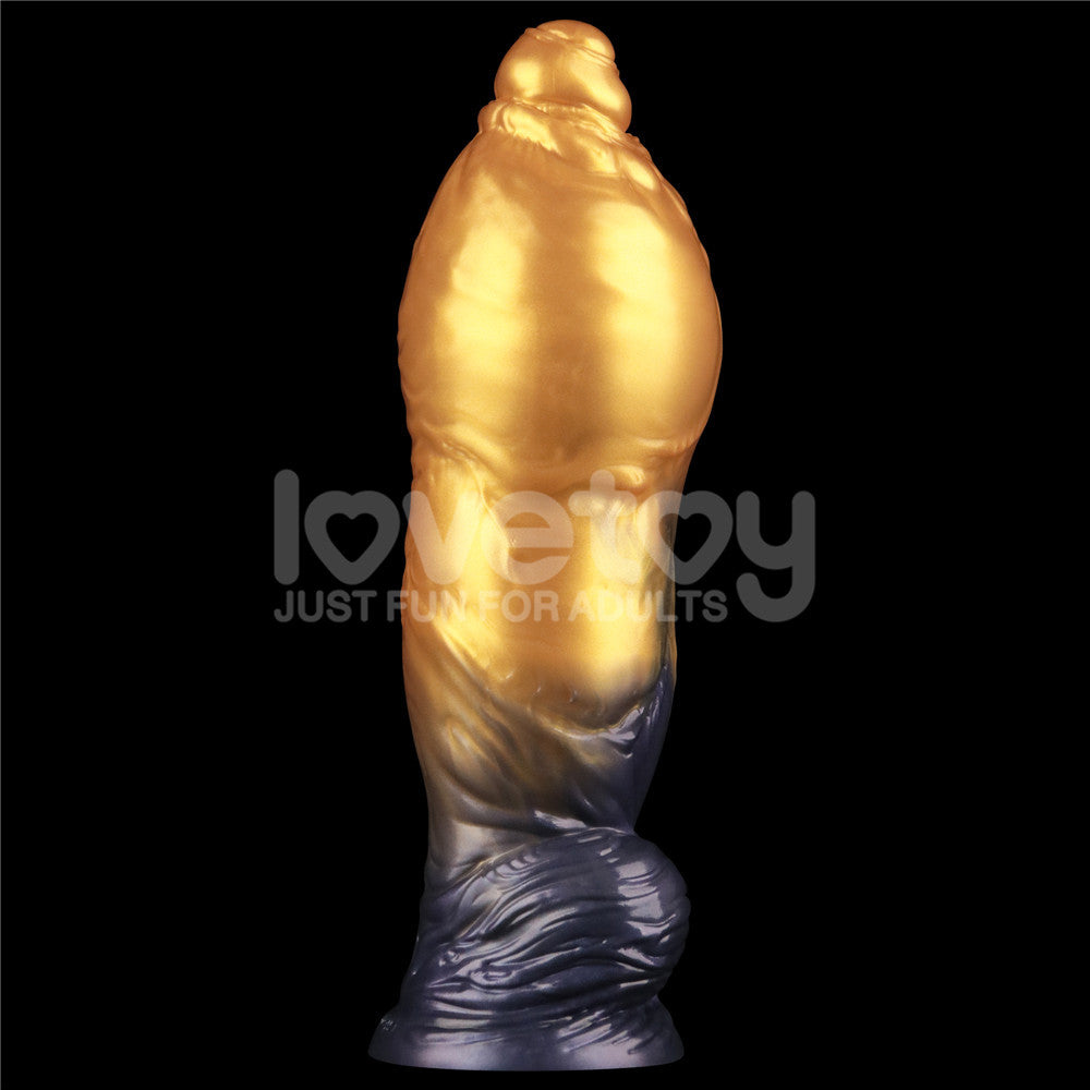 Aerosx 10 Inch Dual Density Inflatable Dildo - Gold/Blue 33 cm Inflatable Fantasy Dildo - LV416003