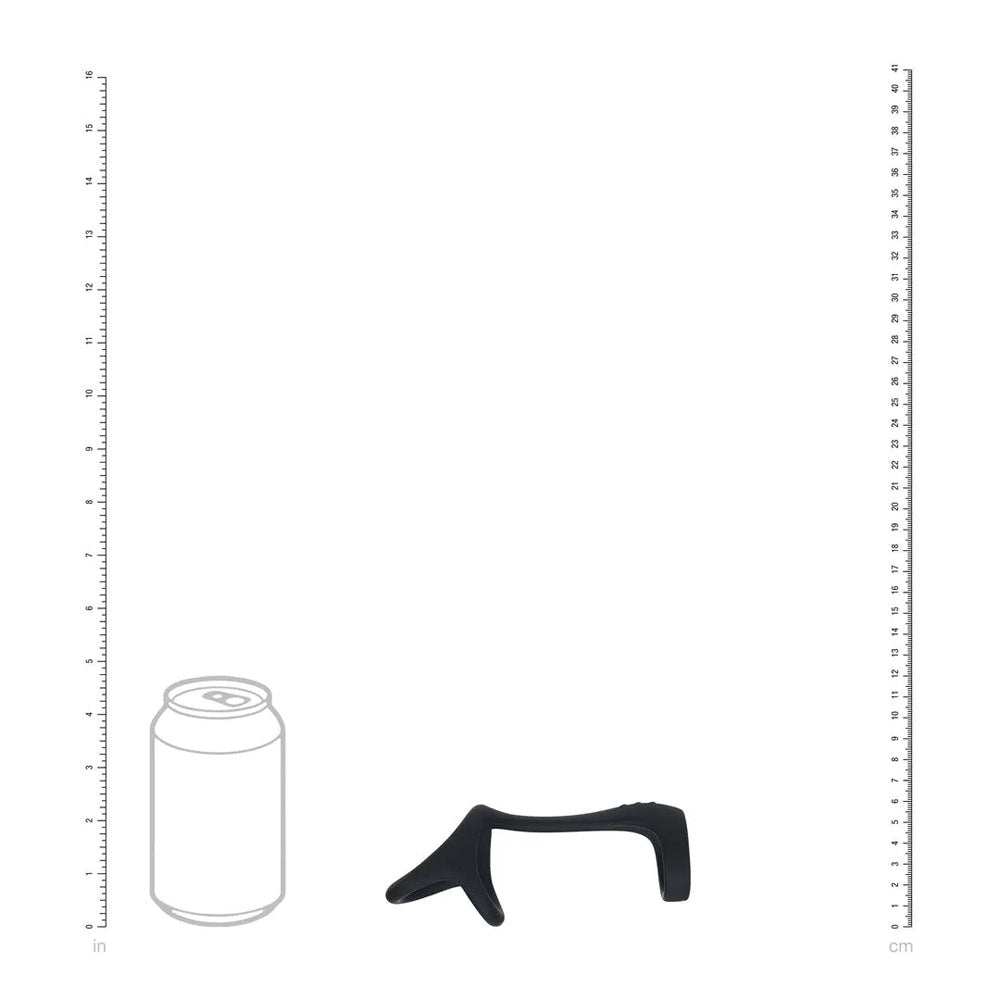 LEVELZ Tri O Silicone Shaft Cock & Ball Ring - Black Cock & Balls Ring-LVL01-0042BLK