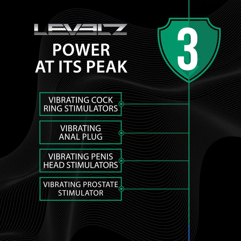 LEVELZ Classic Vibrating Silicone Anal Plug - Small - Black Small USB Rechargeable Butt Plug - LVL03-0012BLK
