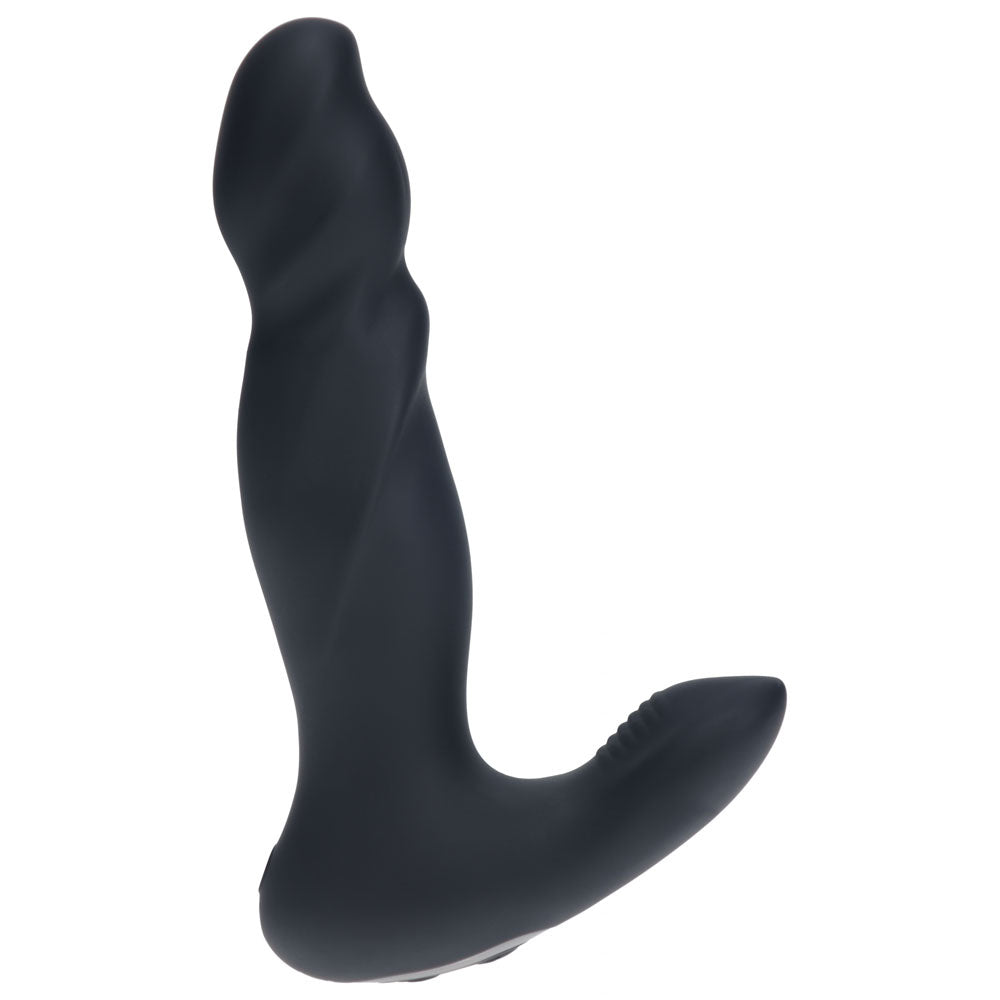 LEVELZ Vibrating & Thrusting Silicone Prostate Massager - Black 14.7 cm USB Rechargeable Thrusting Prostate Massager - LVL03-0036BLK