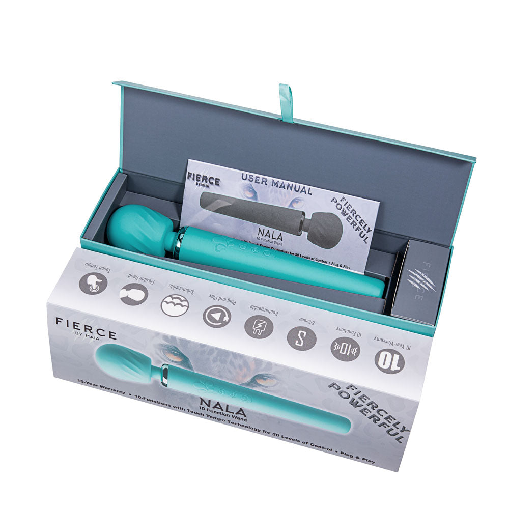 Maia NALA - Blue 30 cm USB Rechargeable Massage Wand-MA23-08-BLUE
