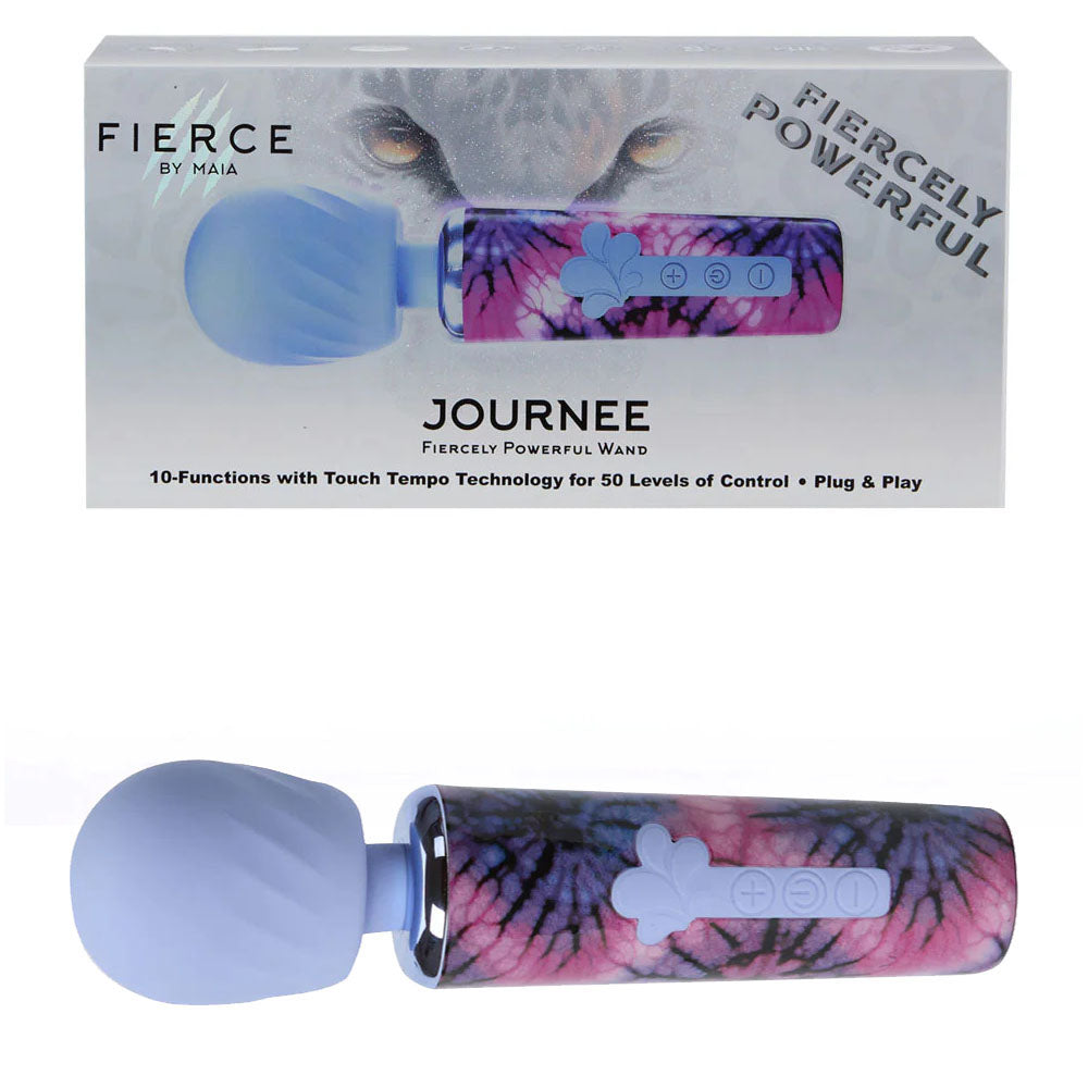 Maia JOURNEE Wand - Purple 15.9 cm USB Rechargeable Massage Wand-MA25-10-TIE-DYE