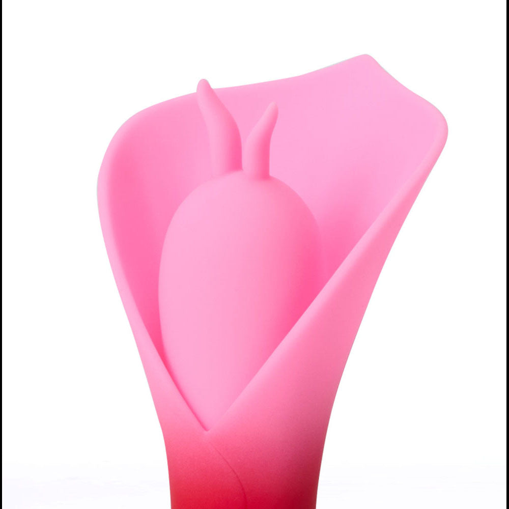 Maia MINA - Red - Red/Pink USB Rechargeable Fluttering Flower Stimulator-MA25-11-RED
