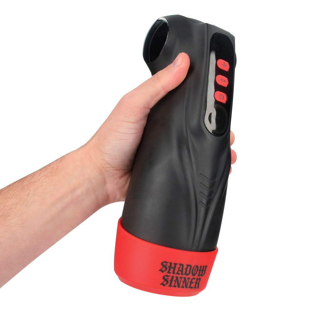 MASTURS Raven - USB Rechargeable Vibrating and Sucking Auto Stroker with Augmented Reality - MAS002BLK