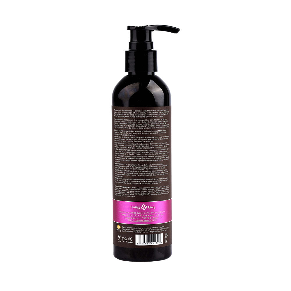 Hemp Seed Massage Lotion - Skinny Dip (Vanilla & Fairy Floss) Scented - 237 ml Bottle-ML021