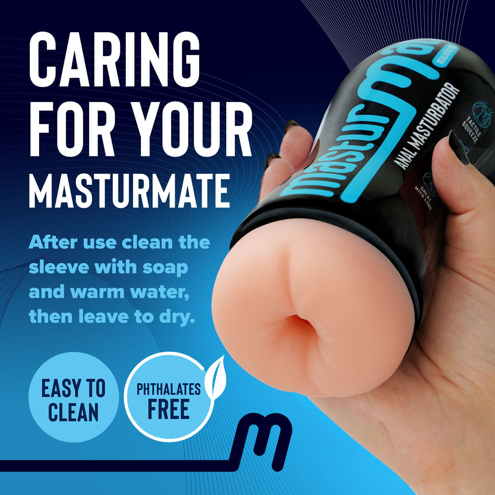 Masturmate - Butt - Cream - Flesh Anal Stroker-MMATE-BC