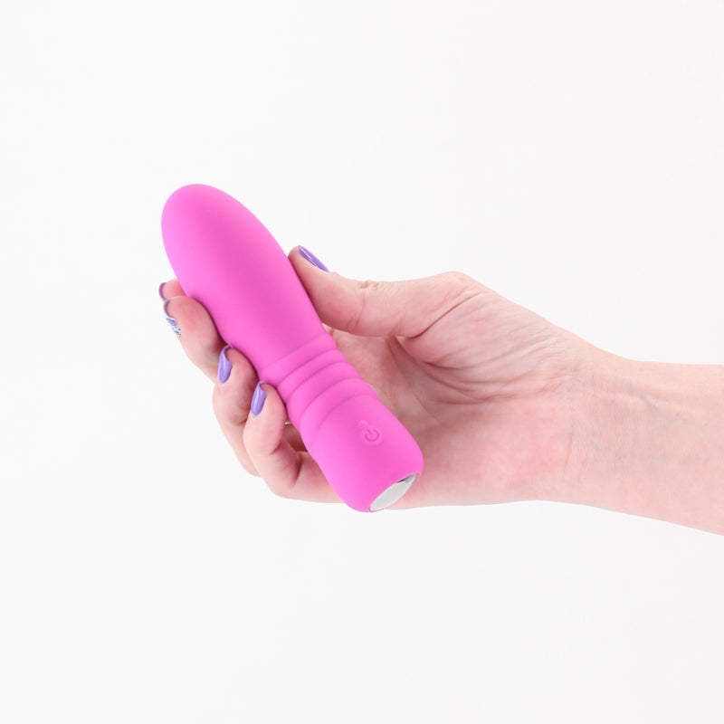 Pretty in Pink Blush - Pink - Pink 13 cm USB Rechargeable Vibrator - NSN-0365-04
