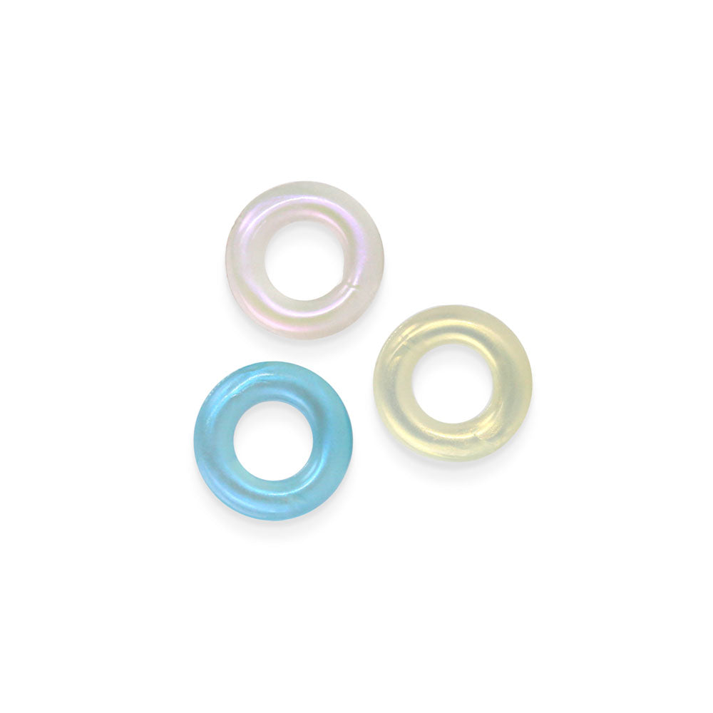 Fantasia - Stamina Rings - Multicolour - Coloured Cock Rings - Set of 3-NSN-0384-30
