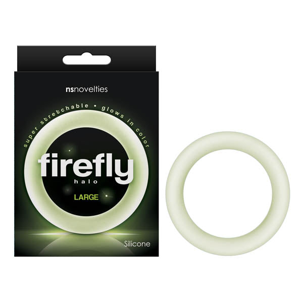 Firefly Halo - Glow In Dark Clear Large 60 mm Cock Ring-NSN-0473-41