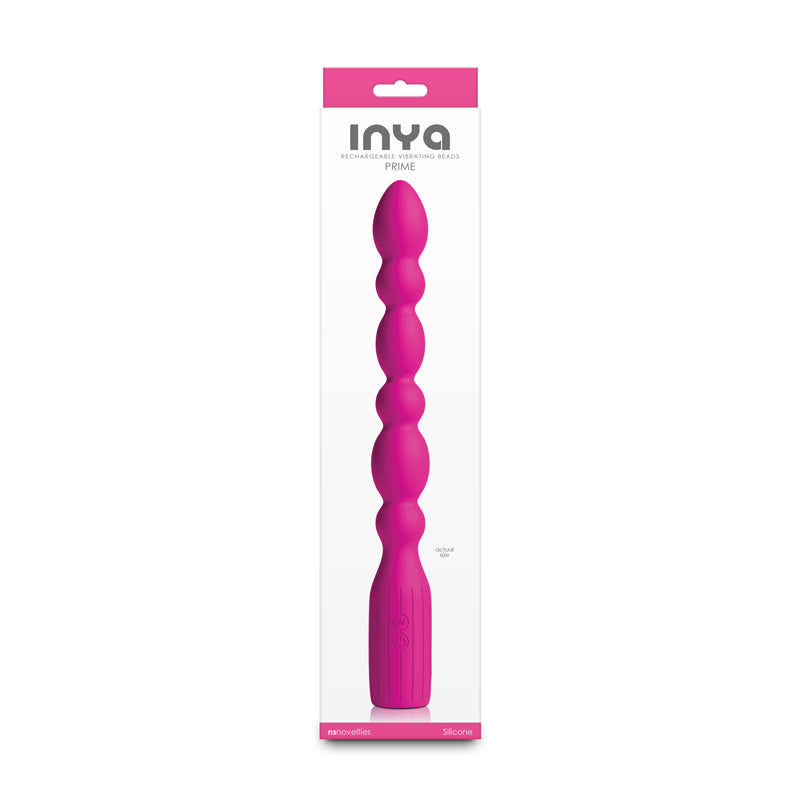 INYA Prime - Pink - Pink 28.8 cm USB Rechargeable Anal Vibrator - NSN-0561-44