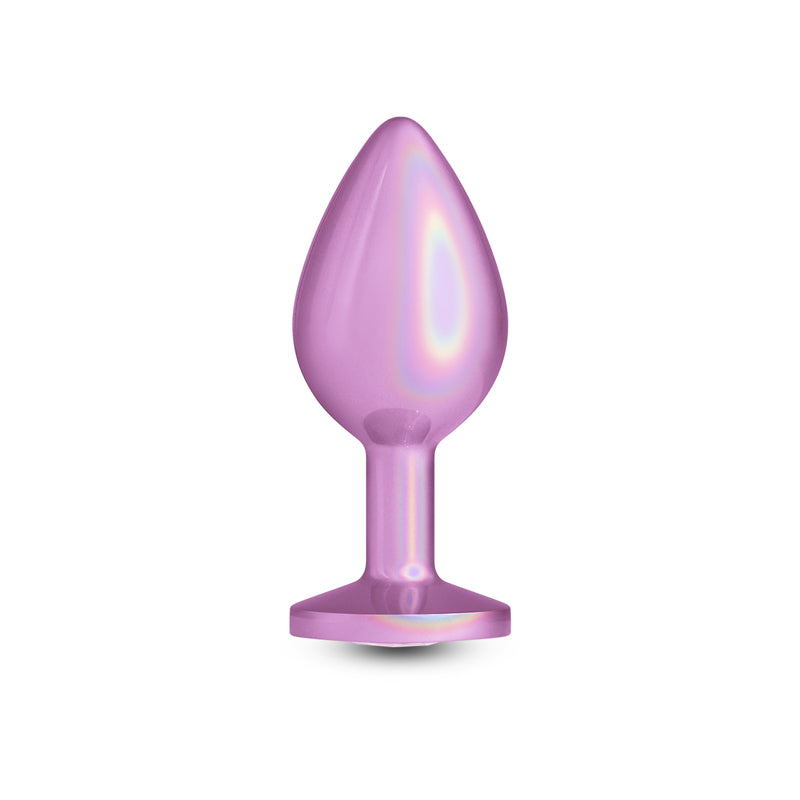 Rear Assets Iridescent Pink - Medium - Iridescent Pink 8.2 cm Medium Butt Plug-NSN-0968-14