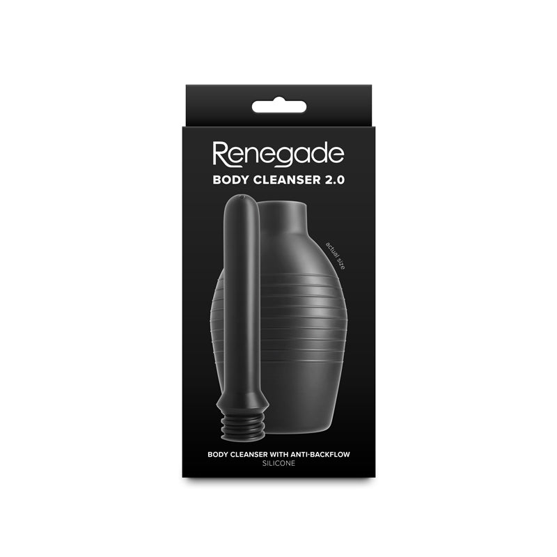 Renegade Body Cleanser 2.0 - Black - Black Unisex Douche - NSN-1130-33