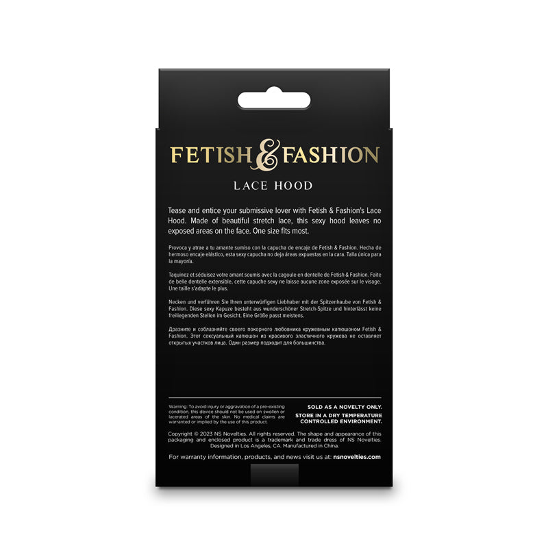 Fetish & Fashion - Lace Hood - White - White Hood-NSN-1803-01AP