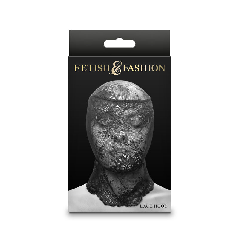 Fetish & Fashion - Lace Hood - Black-(nsn-1803-03ap)