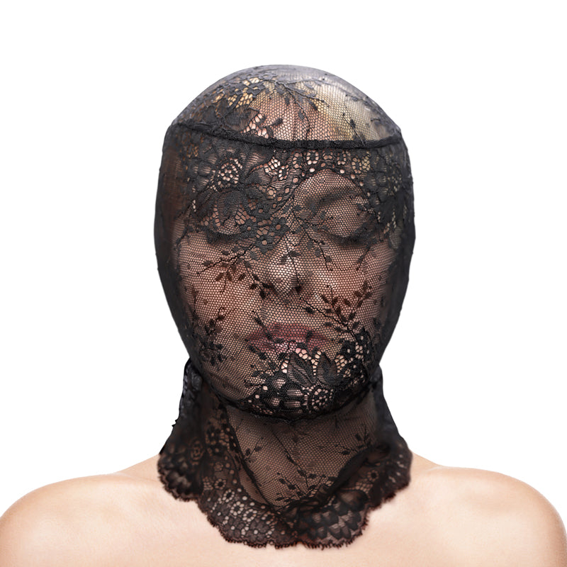 Fetish & Fashion - Lace Hood - Black-(nsn-1803-03ap)