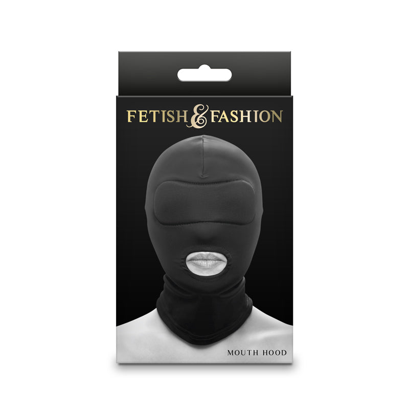 Fetish & Fantasy - Mouth Hood - Black-(nsn-1803-23ap)