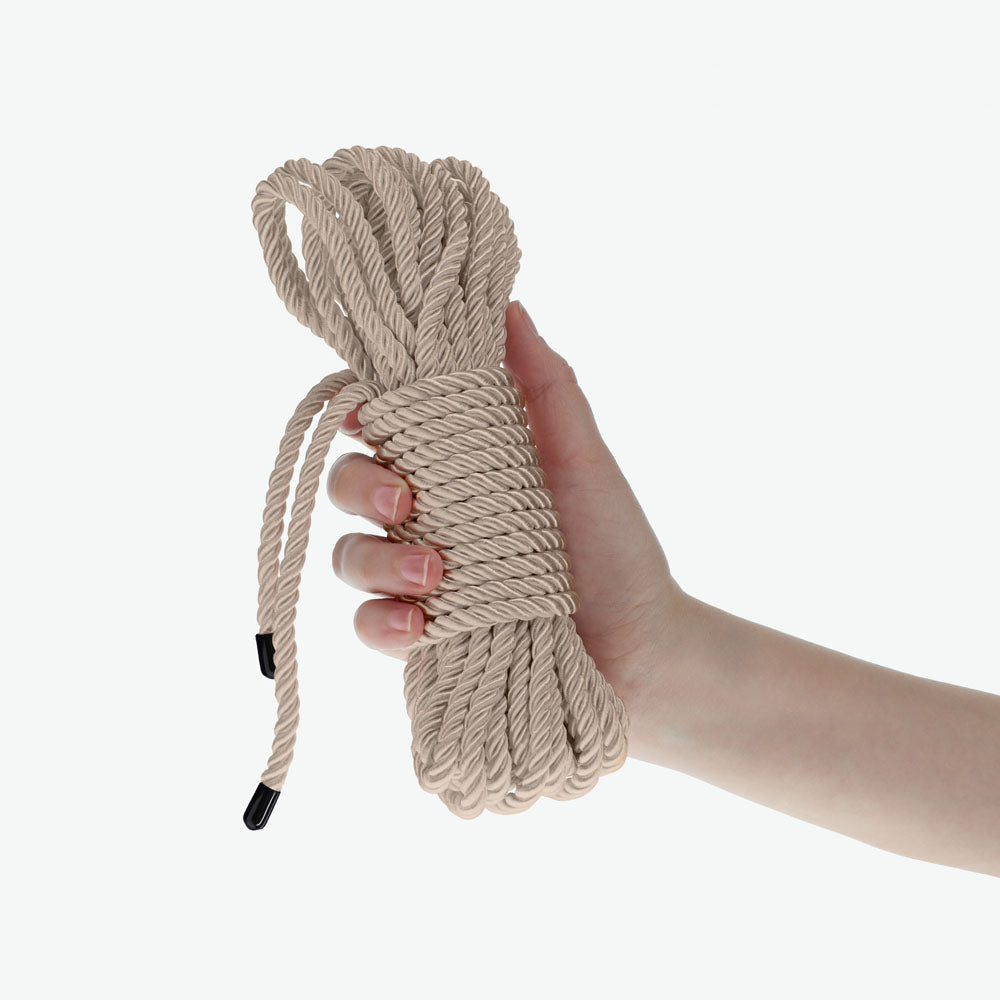 OUCH! Bondage Rope - 10 M - Gold - Gold Nylon Bondage Rope - 10 metre Length-OU1058GLD