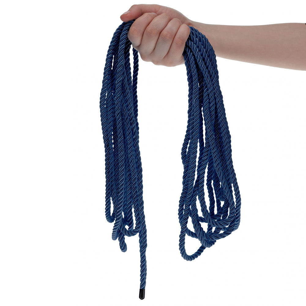 OUCH! Bondage Rope - 10 M - Navy Blue - Navy Blue Nylon Bondage Rope - 10 metre Length-OU1058NVY