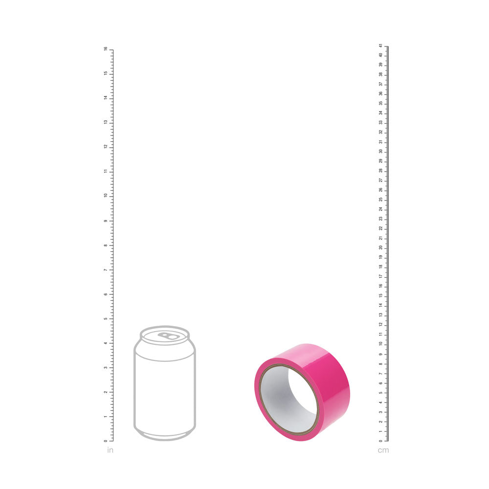 OUCH! PVC Non-Stick Tape - Pink - Pink Bondage Tape - 20 metre Length - OU1063PNK
