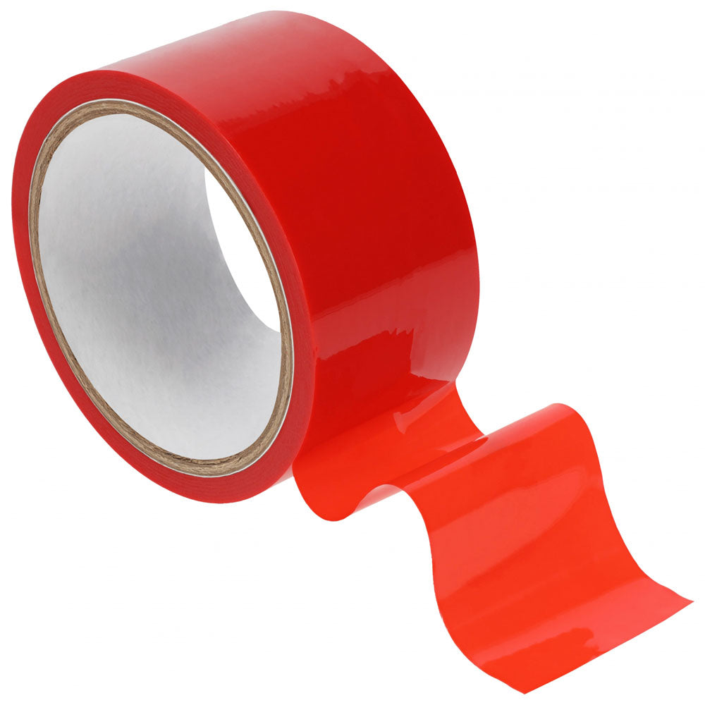OUCH! PVC Non-Stick Tape - Red - Red Bondage Tape - 20 metre Length - OU1063RED