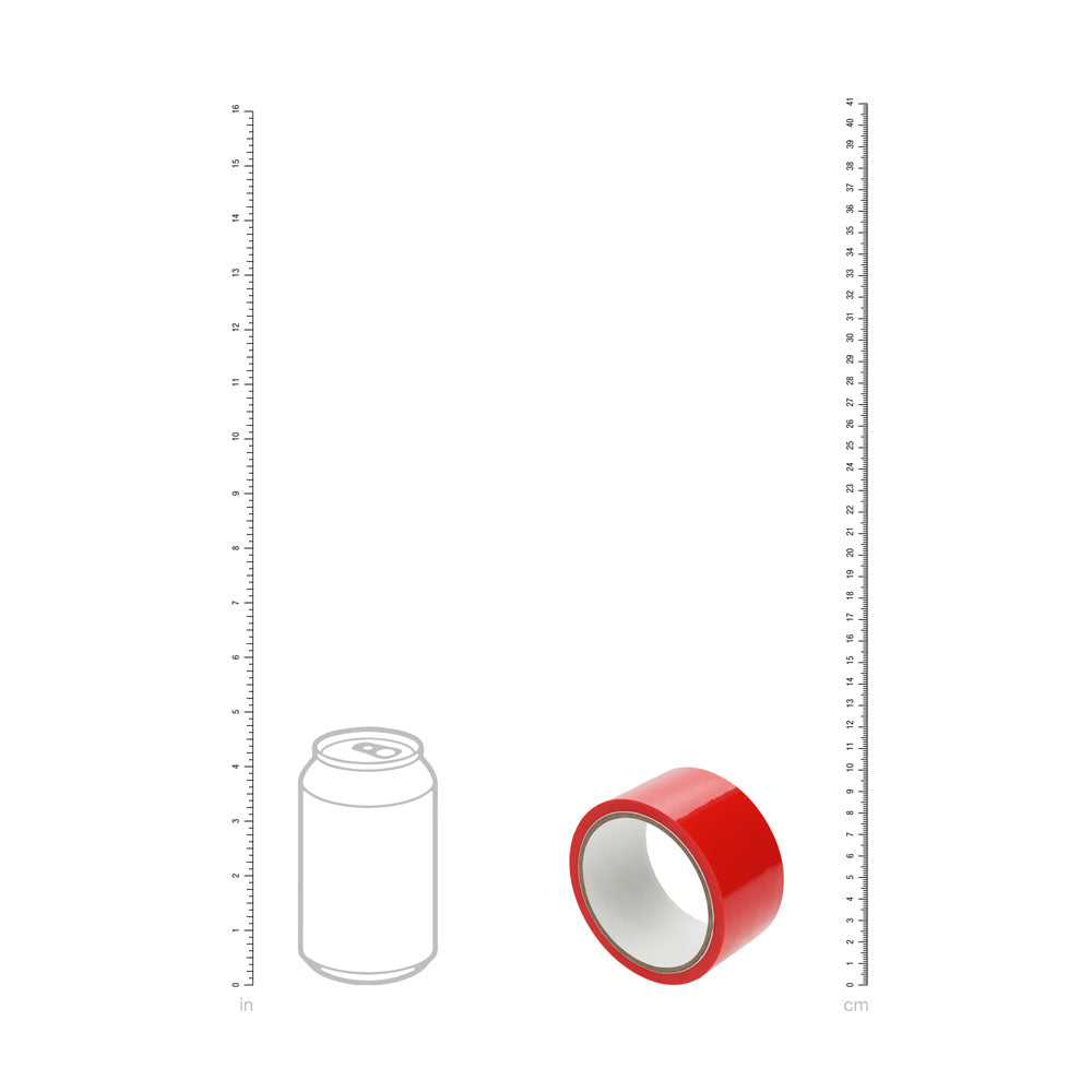 OUCH! PVC Non-Stick Tape - Red - Red Bondage Tape - 20 metre Length - OU1063RED