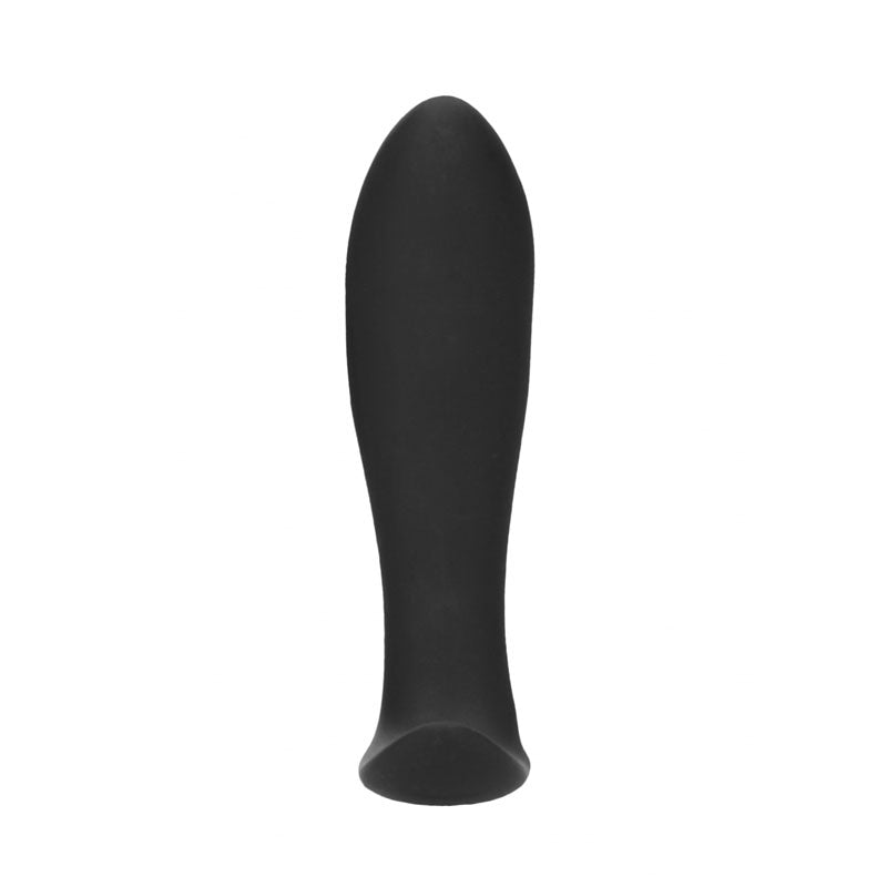 OUCH! e-Stim & Vibrating Butt Plug with Wireless Remote - Black 12.3 cm USB Rechargeable Vibrating Butt Plug with e-Stim-OU579BLK