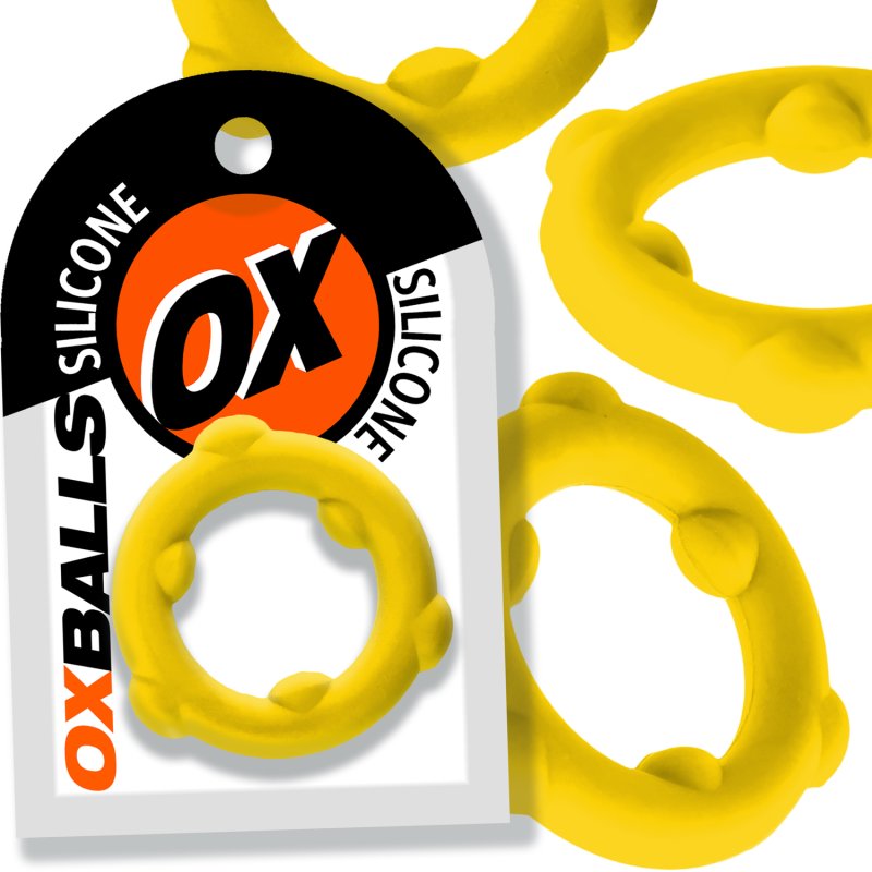OXBALLS SPINNER single silicone ring YELLOW-OX-3202-YEL