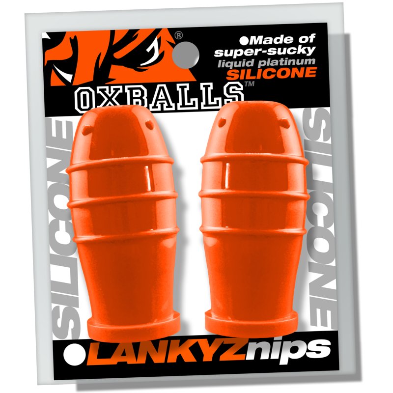 OXBALLS LANKYZ silicone nipsuckers ORANGE-OX-3211-ORG