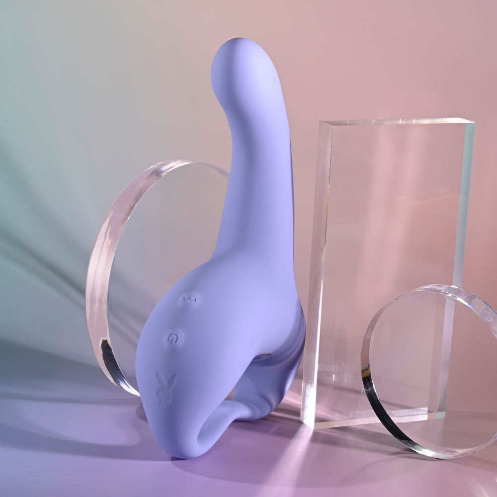 Playboy Pleasure NICE TO MEET YOU - Purple 19.5 cm USB Rechargeable Vibrator-PB-RS-5735-2