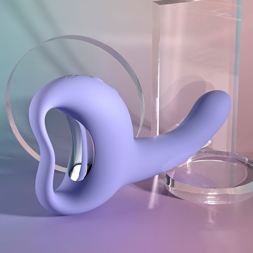 Playboy Pleasure NICE TO MEET YOU - Purple 19.5 cm USB Rechargeable Vibrator-PB-RS-5735-2