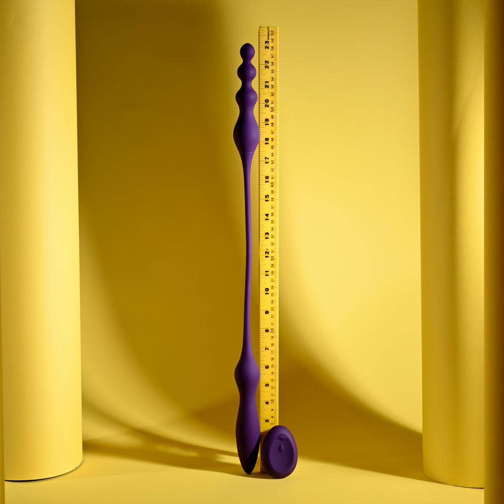 Playboy Pleasure THIS & THAT - Purple 60 cm USB Rechargeable Flexible Dual Ended Vibrator-PB-RS-7005-2