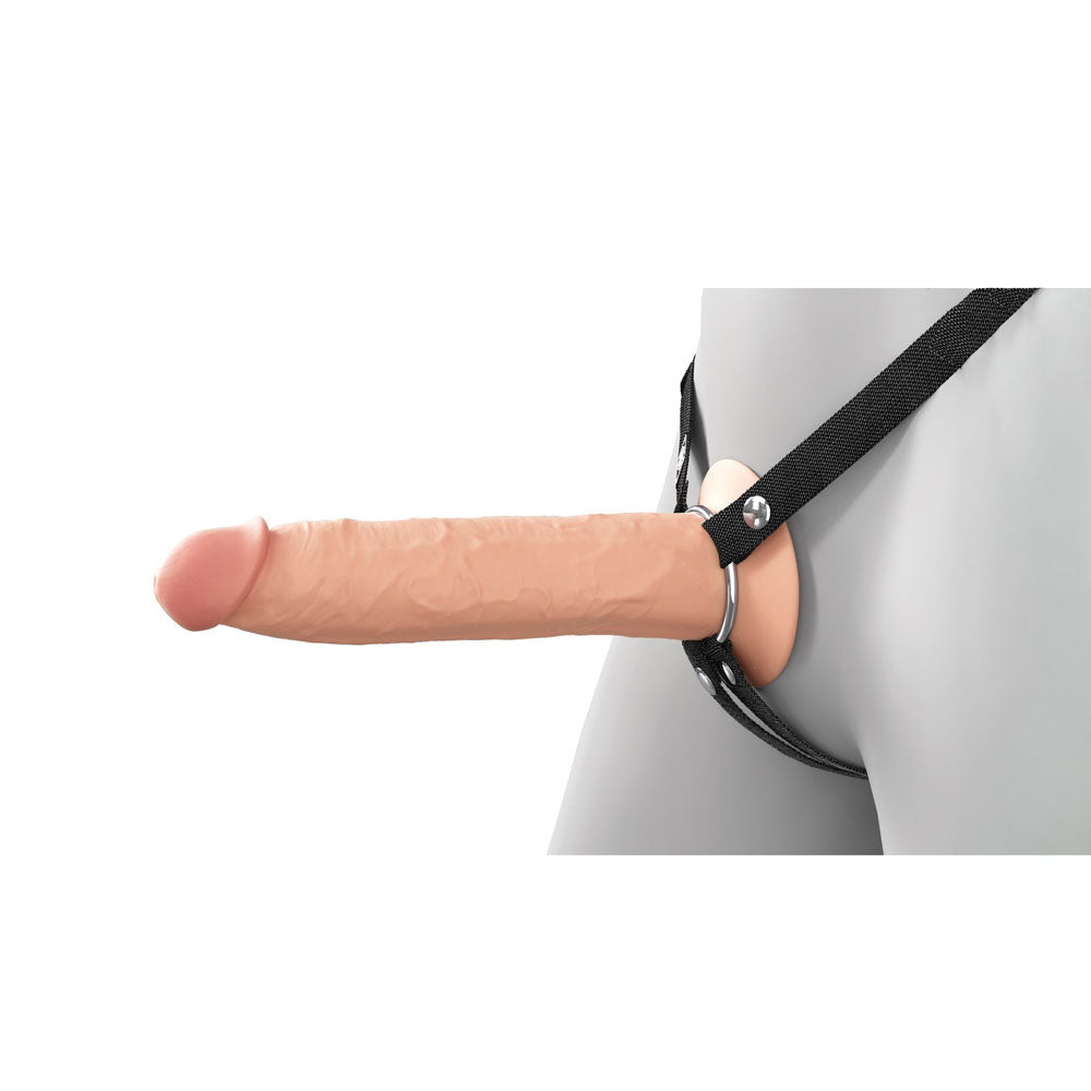 Fantasy X-Tensions Elite 9 Silicone Hollow Strap-On - Flesh - Flesh 22.9 cm Hollow Strap-On-PD4161-21