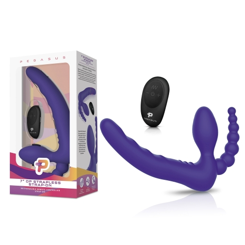 Pegasus 7" Remote Control Strapless D.P. Silicone Strap on-PEG-012