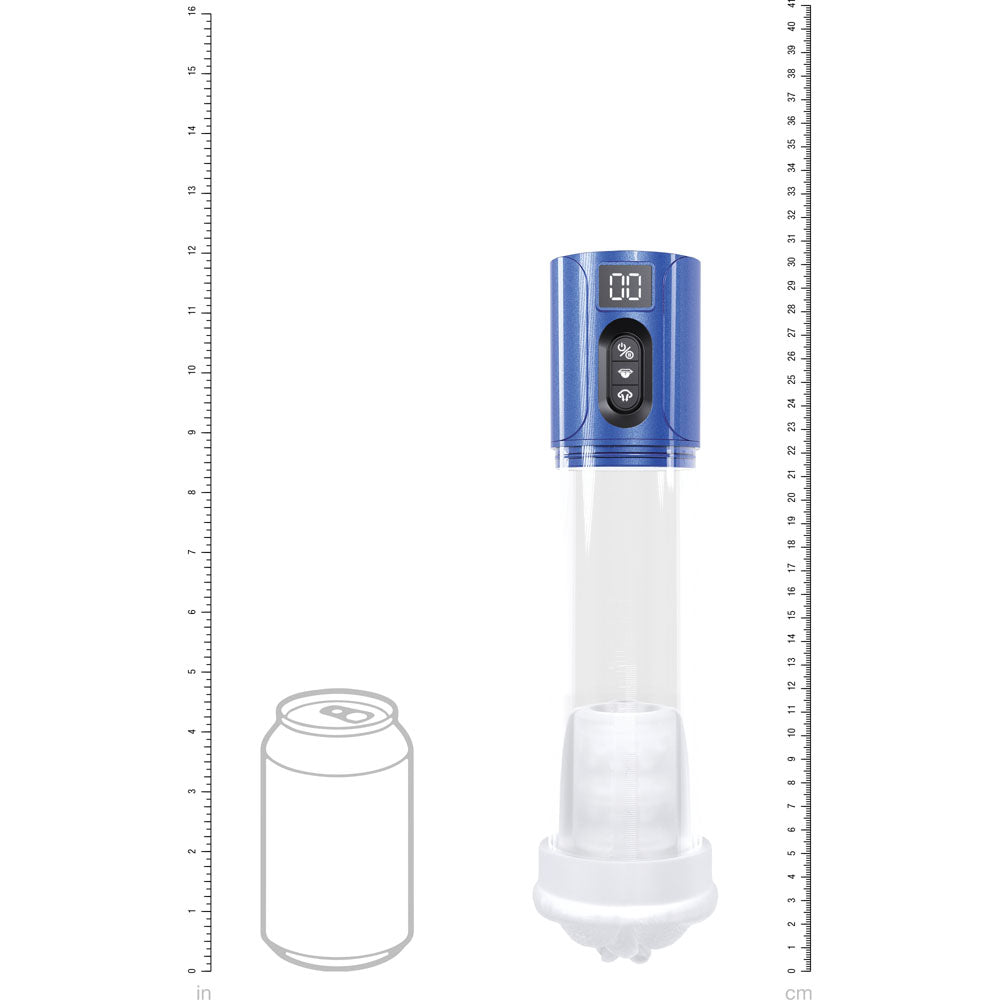 PUMPED HyperLift - Blue - Metallic Blue/Clear USB Rechargeable Auto Pump-PMP067MBL