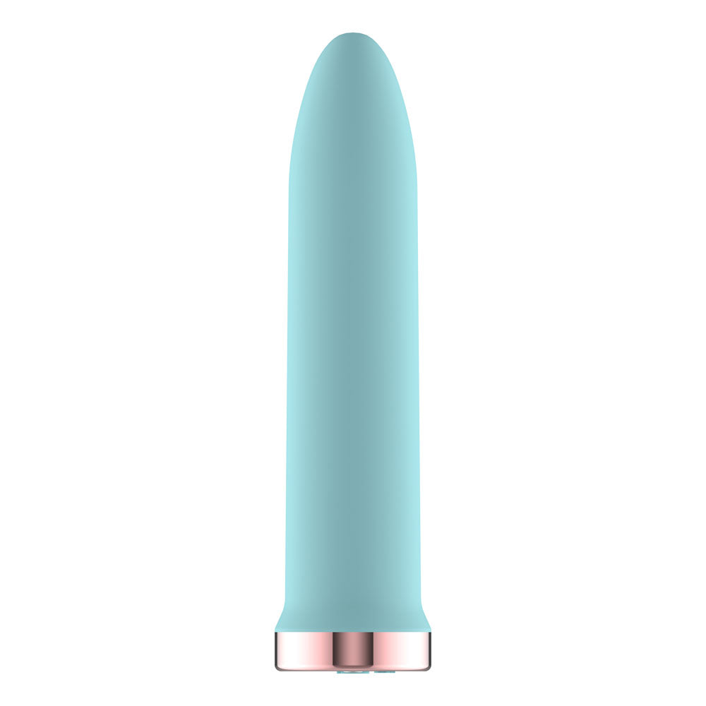 Passion Play Rechargeable Vibrating Bullet - Blue - Blue 9.8 cm USB Rechargeable Bullet - PP0097-3