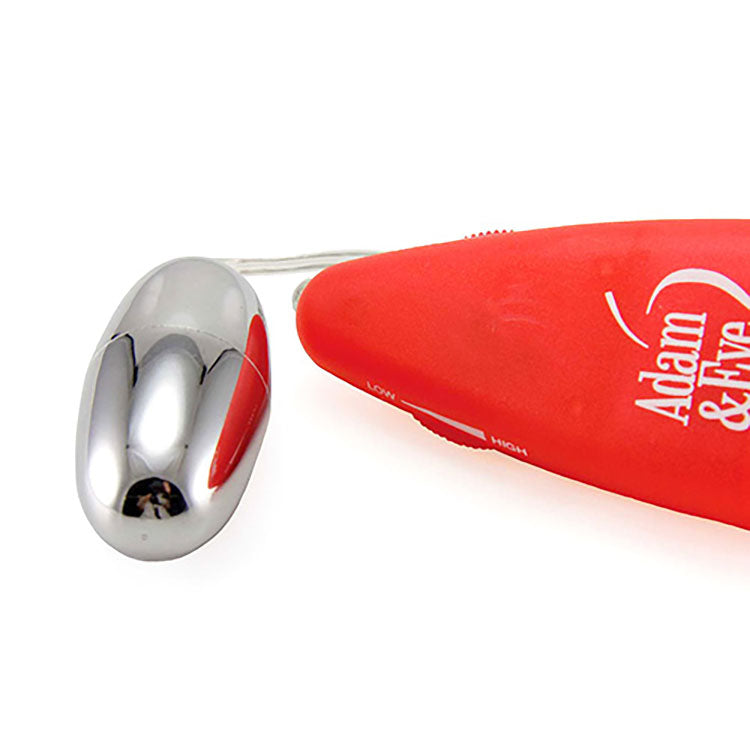 Adam & Eve VIBRATING SILVER BULLET - Silver Vibrating Bullet with Remote Control - R582 0000